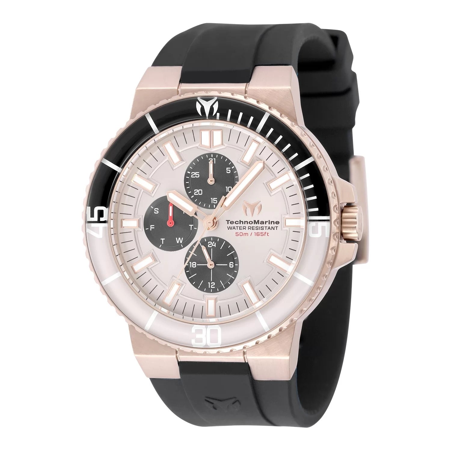 TechnoMarine La Pelagia Quartz Grey, Black Dial Men's Watch 43 mm TM-225103