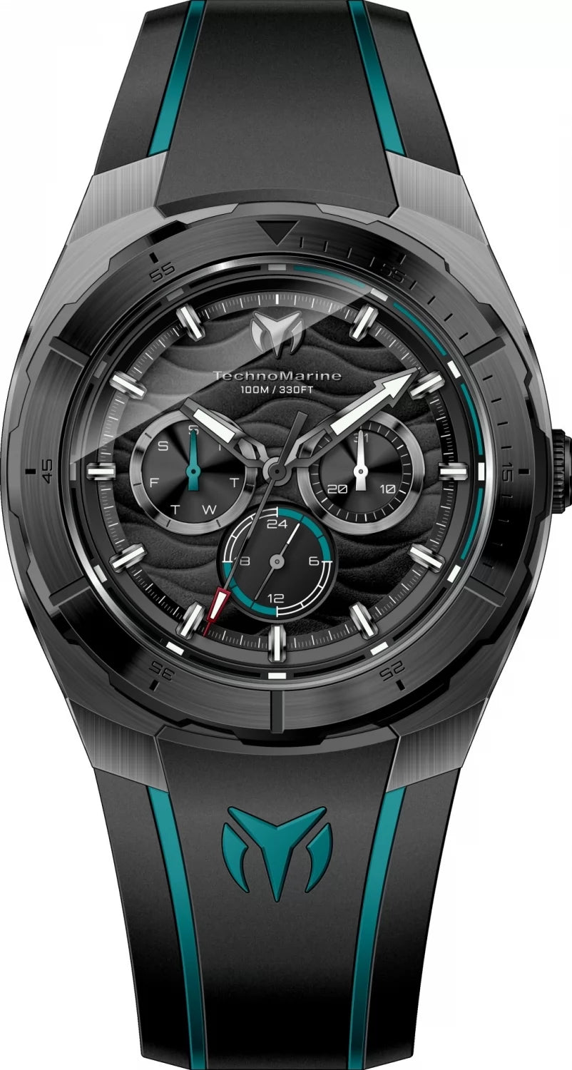 TechnoMarine Cruise Quartz Black Dial Men's Watch 43 mm TM-125021