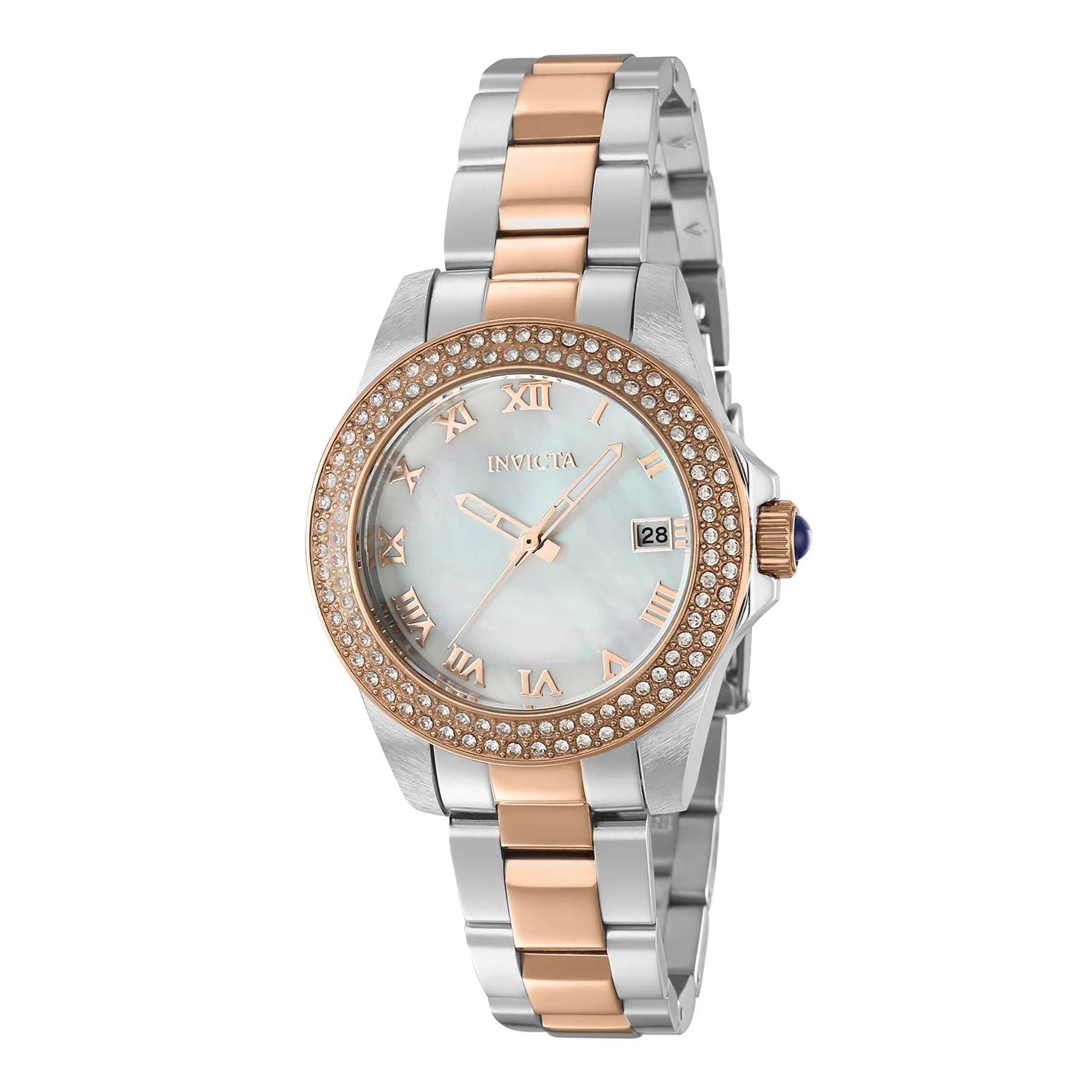 Invicta Angel Quartz White Dial Lady Watch 34 mm 36076