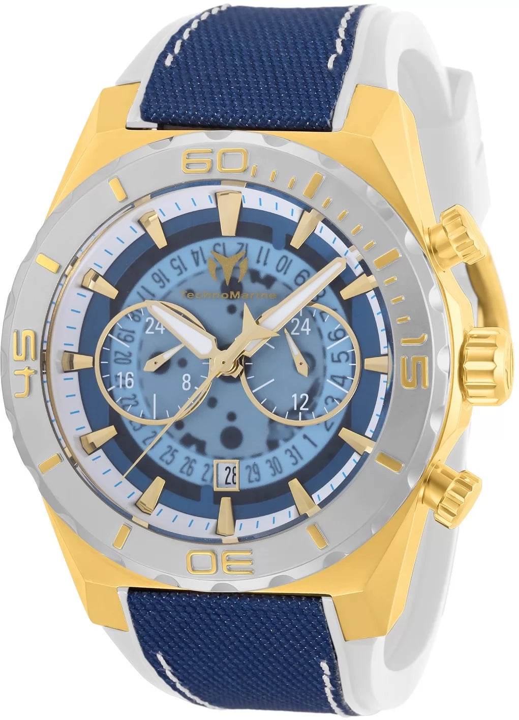 TechnoMarine Reef Quartz Gold Dial Men's Watch 48 mm TM-519007
