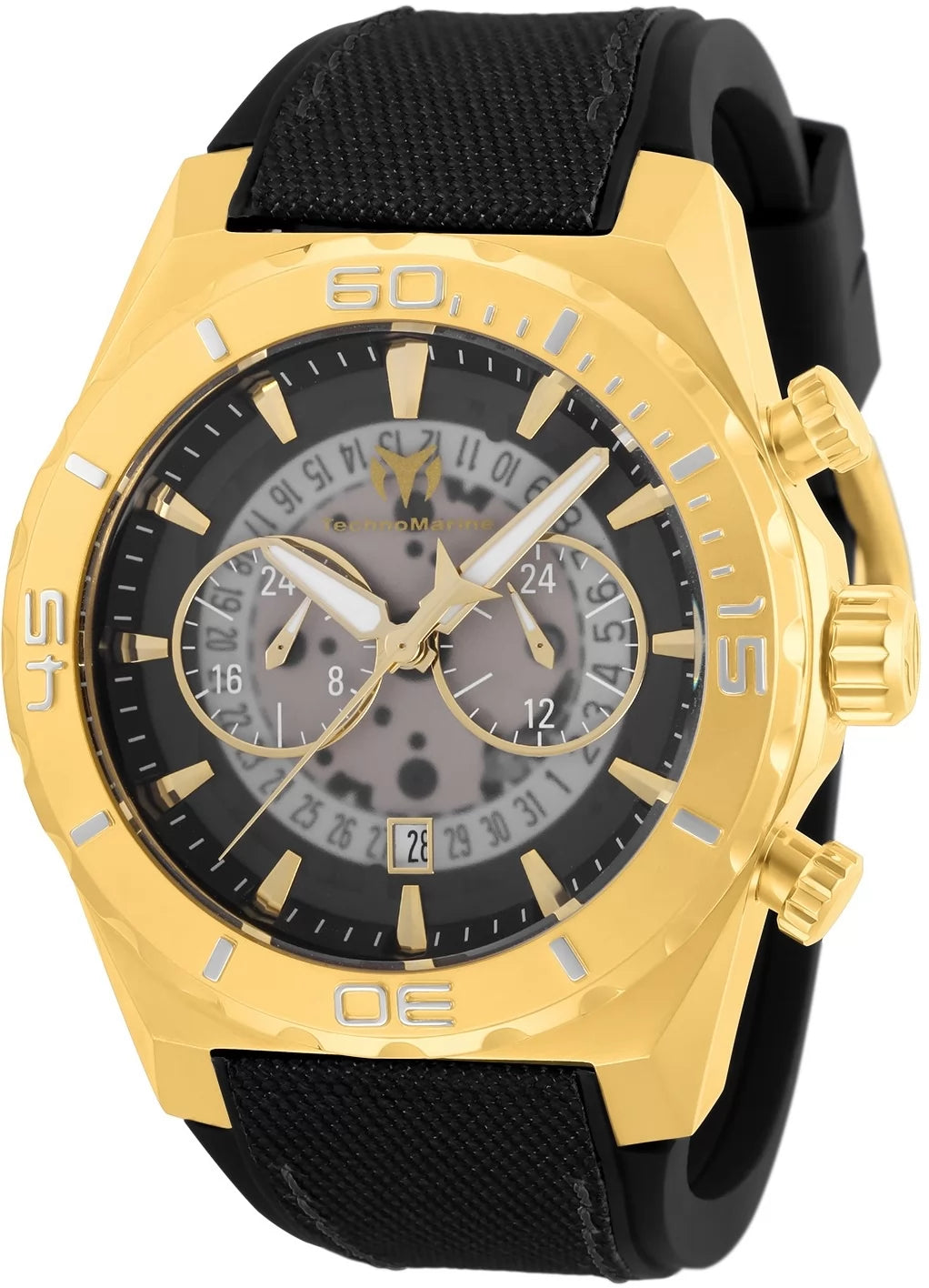 TechnoMarine Reef Quartz Gold Dial Men's Watch 48 mm TM-519008
