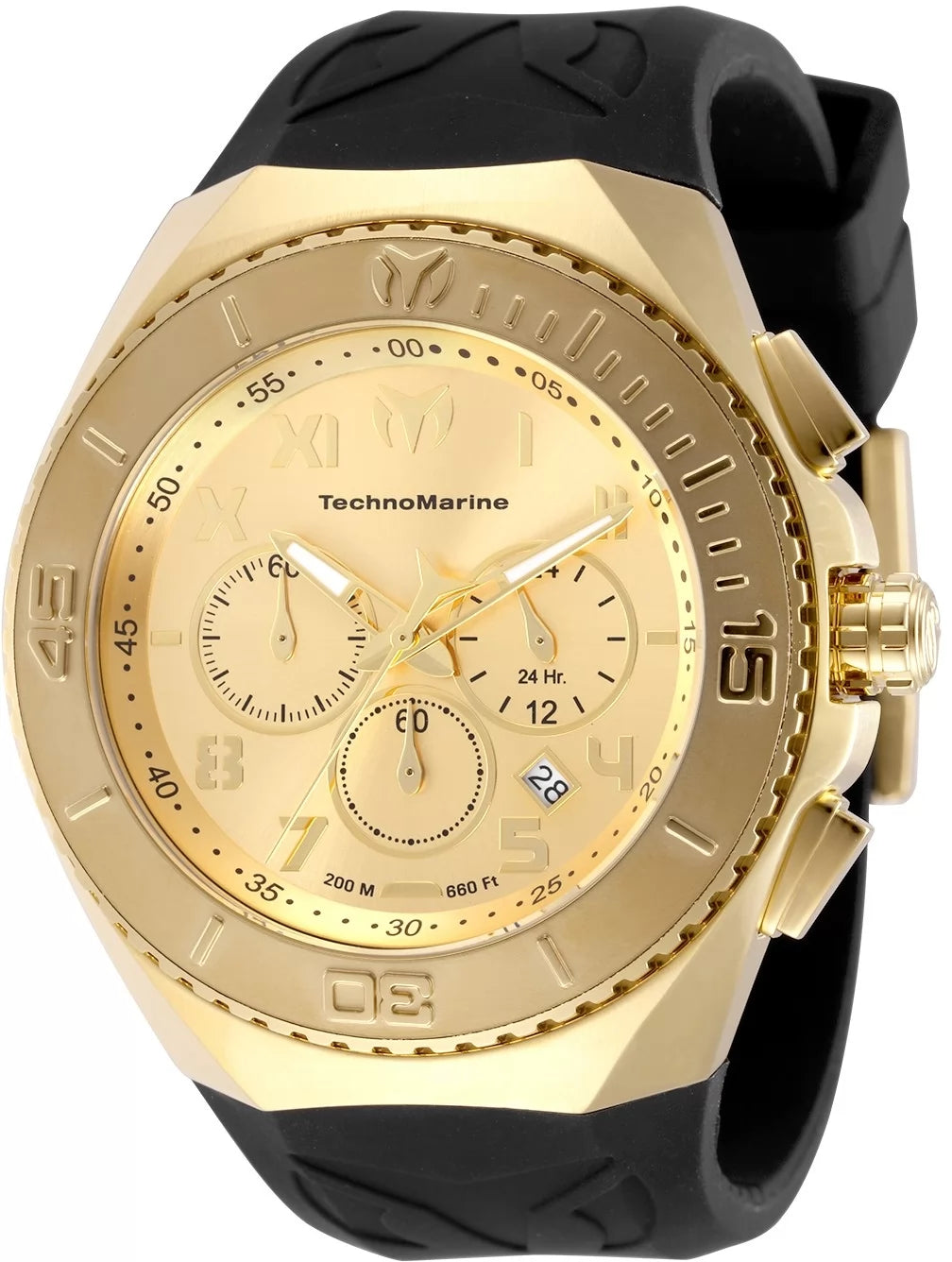 TechnoMarine Manta Quartz Gold Dial Men's Watch 48 mm TM-225005