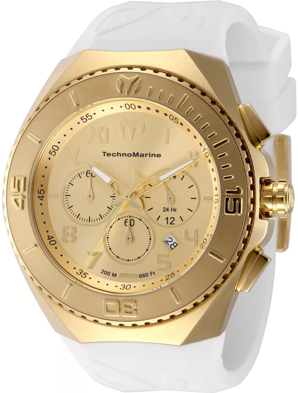 TechnoMarine Manta Quartz Gold Dial Men's Watch 48 mm TM-225006