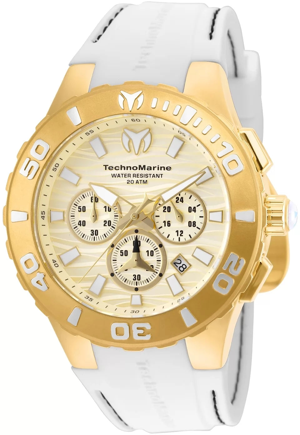 TechnoMarine Cruise Quartz Gold Dial Men's Watch 44 mm TM-115078