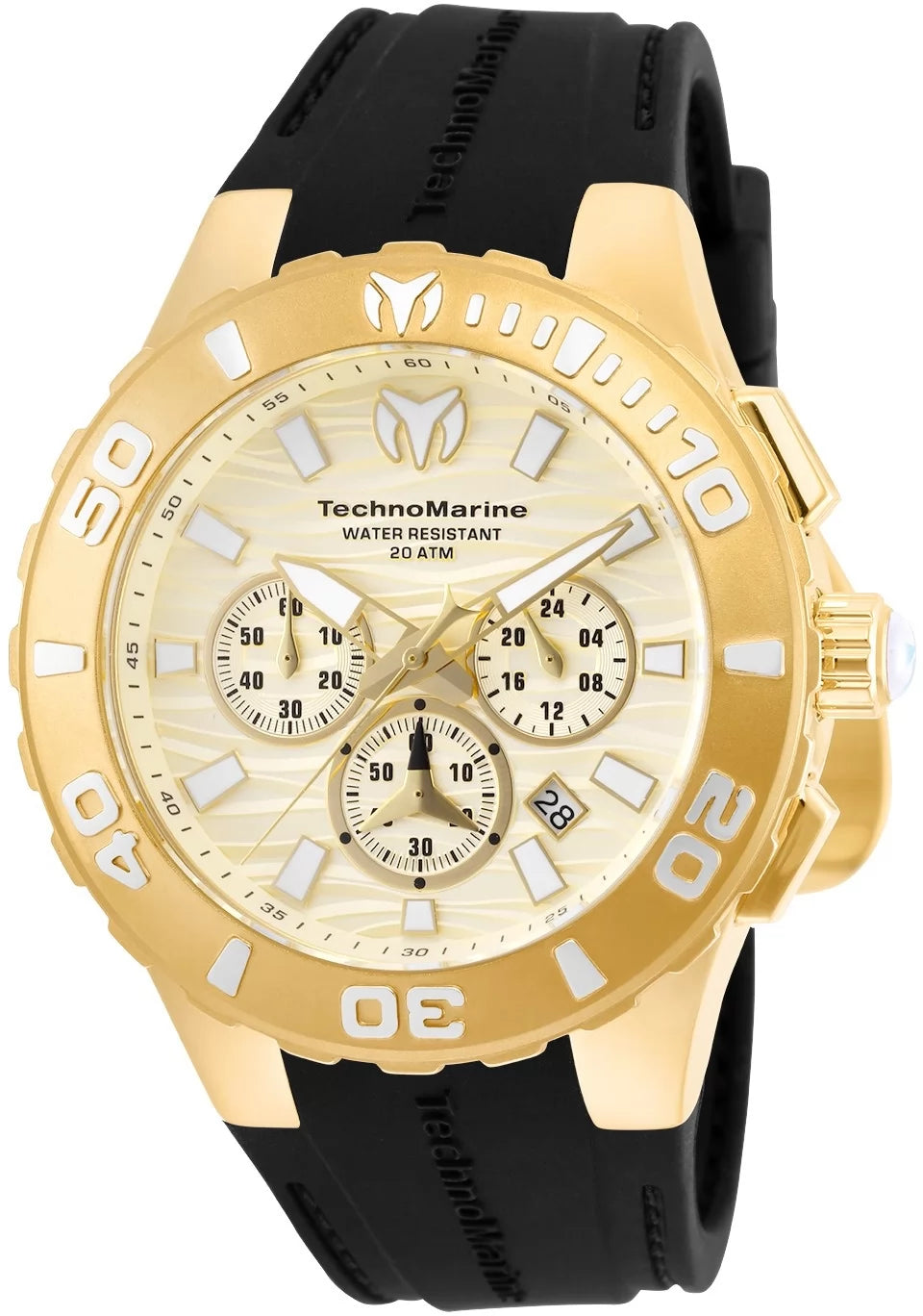 TechnoMarine Cruise Quartz Gold Dial Men's Watch 44 mm TM-115079