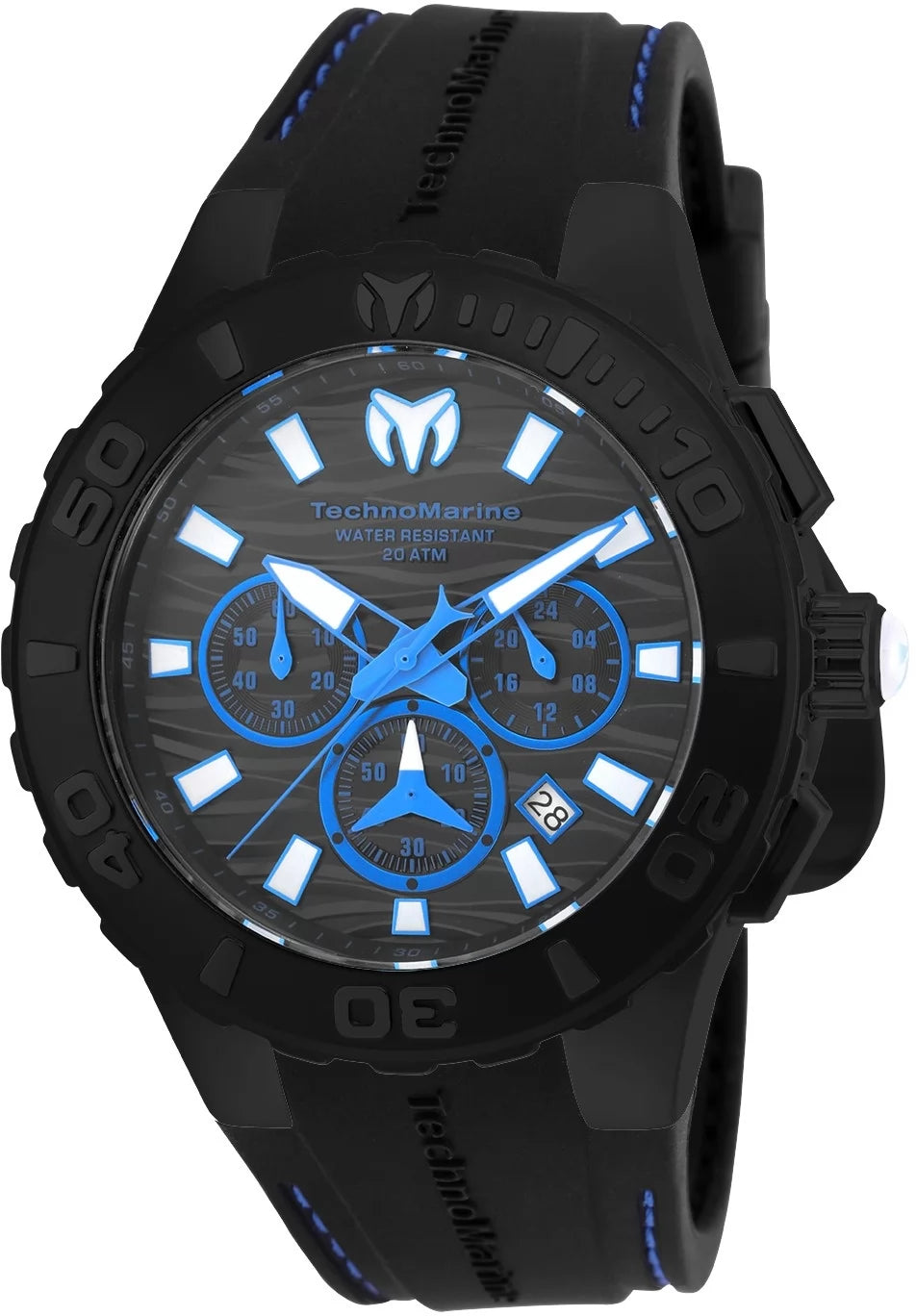 TechnoMarine Cruise Quartz Black Dial Men's Watch 44 mm TM-115080