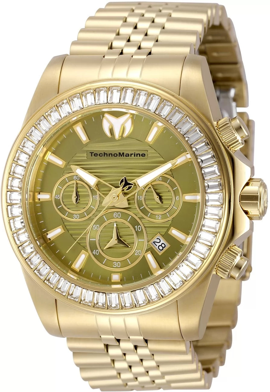 TechnoMarine Manta Quartz Green Dial Men's Watch 42 mm TM-225017