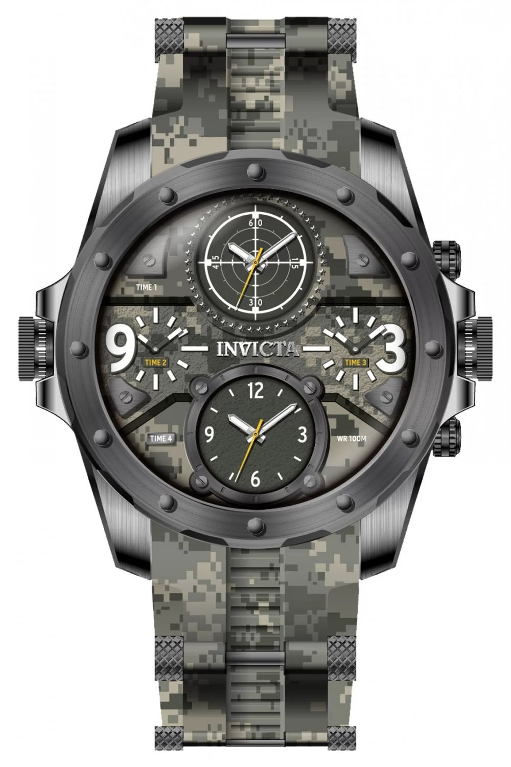 Invicta Coalition Forces Quartz Camouflage Dial Men's Watch 50 mm 43768
