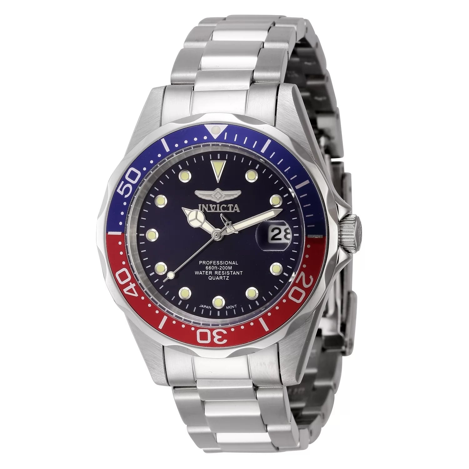 Invicta Pro Diver Quartz Blue Dial Men's Watch 37 mm 45785