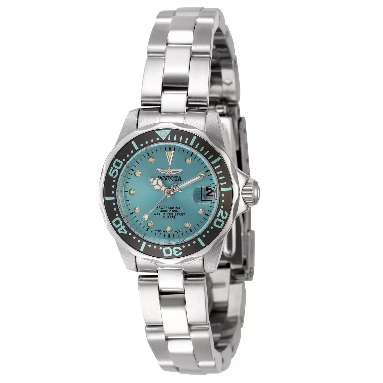 Invicta Pro Diver Quartz Blue Dial Lady Watch 24 mm 45786