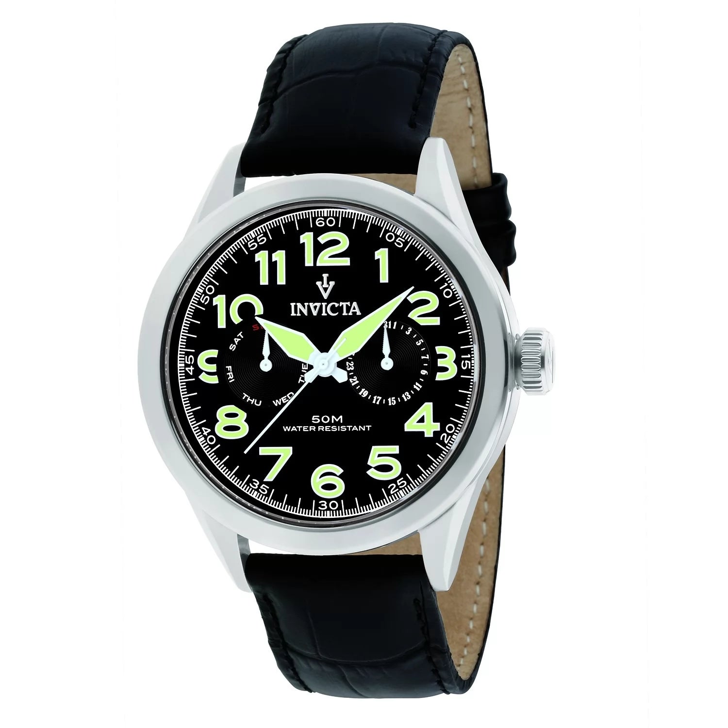 Invicta Vintage Quartz Black Dial Men's Watch 45 mm 11741