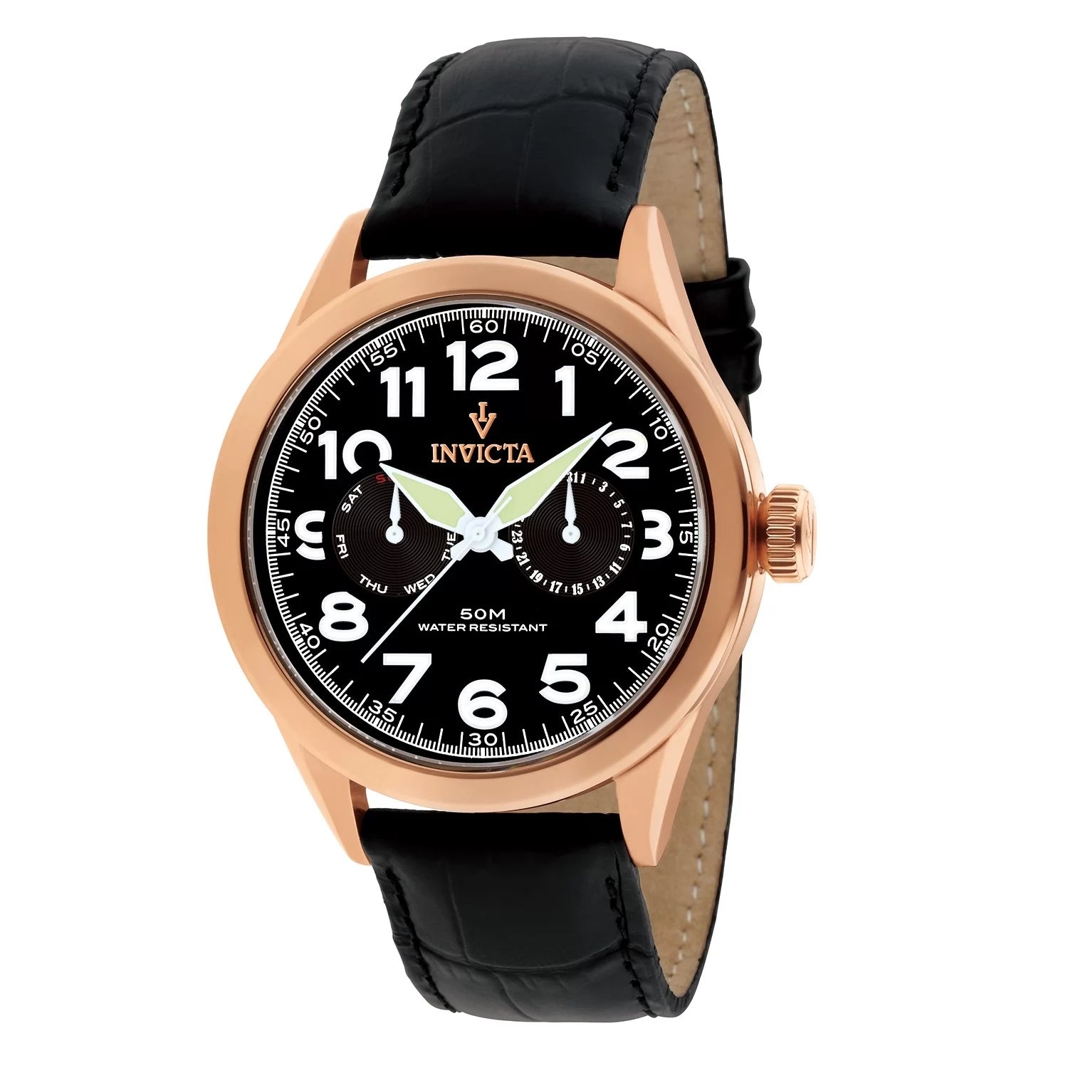 Invicta Vintage Quartz Black Dial Men's Watch 45 mm 11742