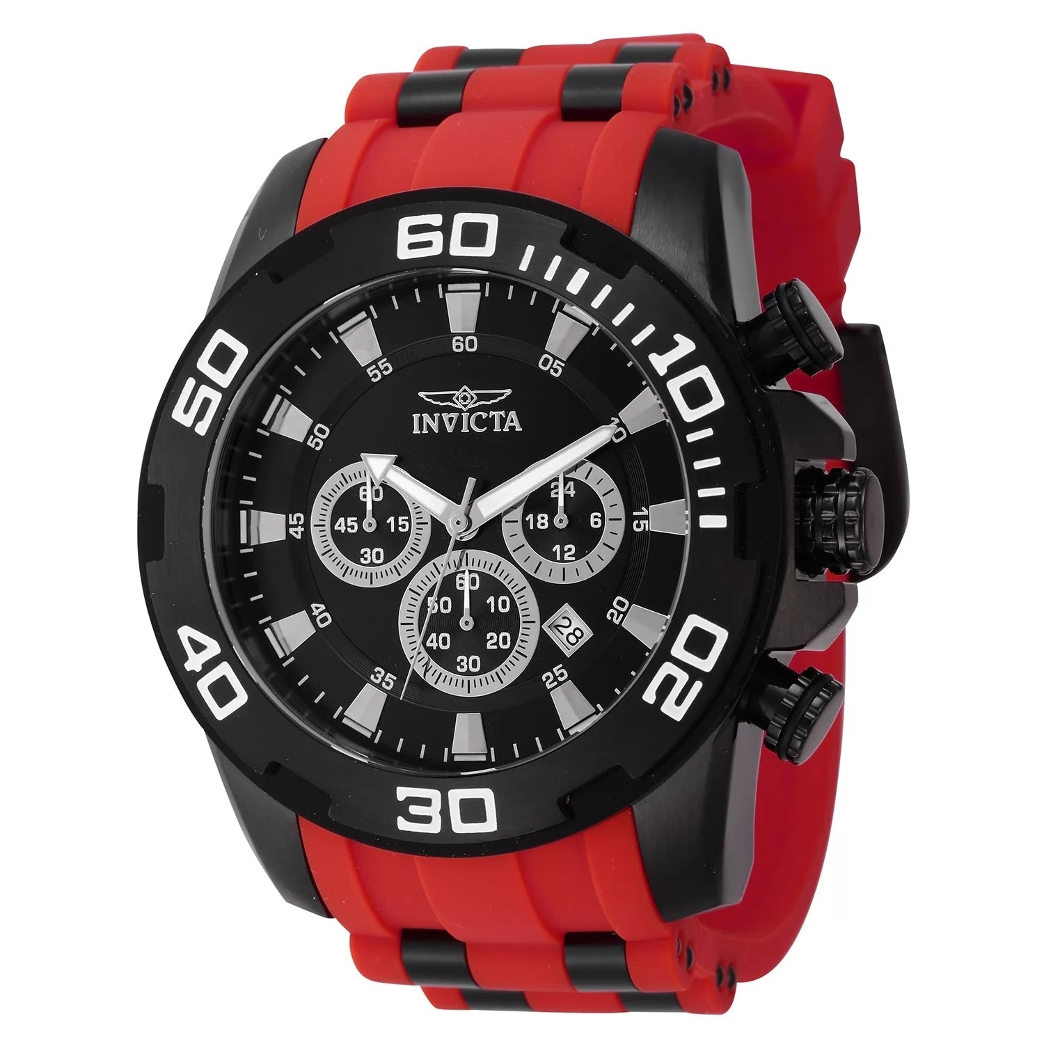 Invicta Pro Diver Quartz Black Dial Men's Watch 50 mm 44546