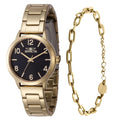 Invicta Wildflower Quartz Black Dial Lady Watch 34 mm 47273