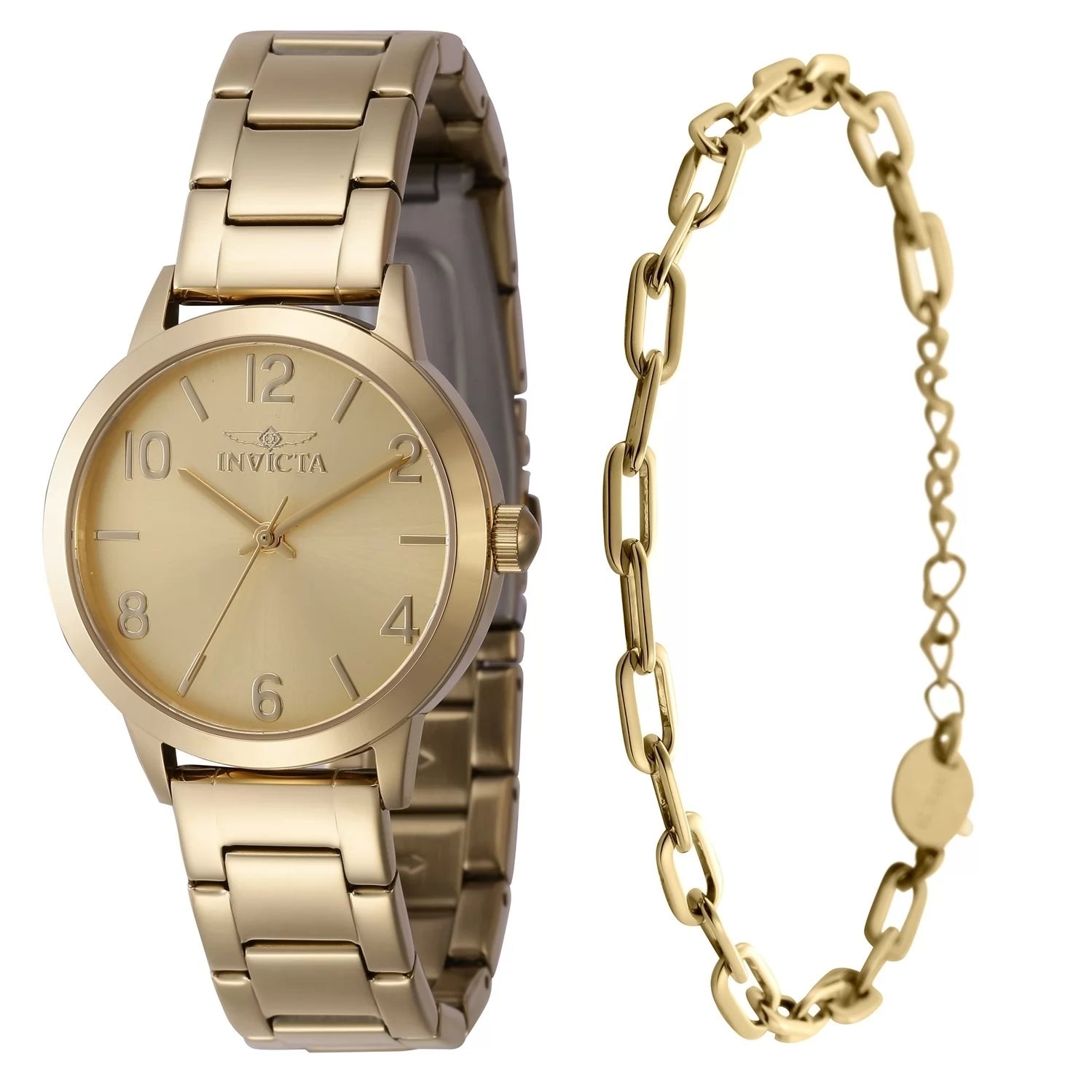 Invicta Wildflower Quartz Gold Dial Lady Watch 34 mm 47271