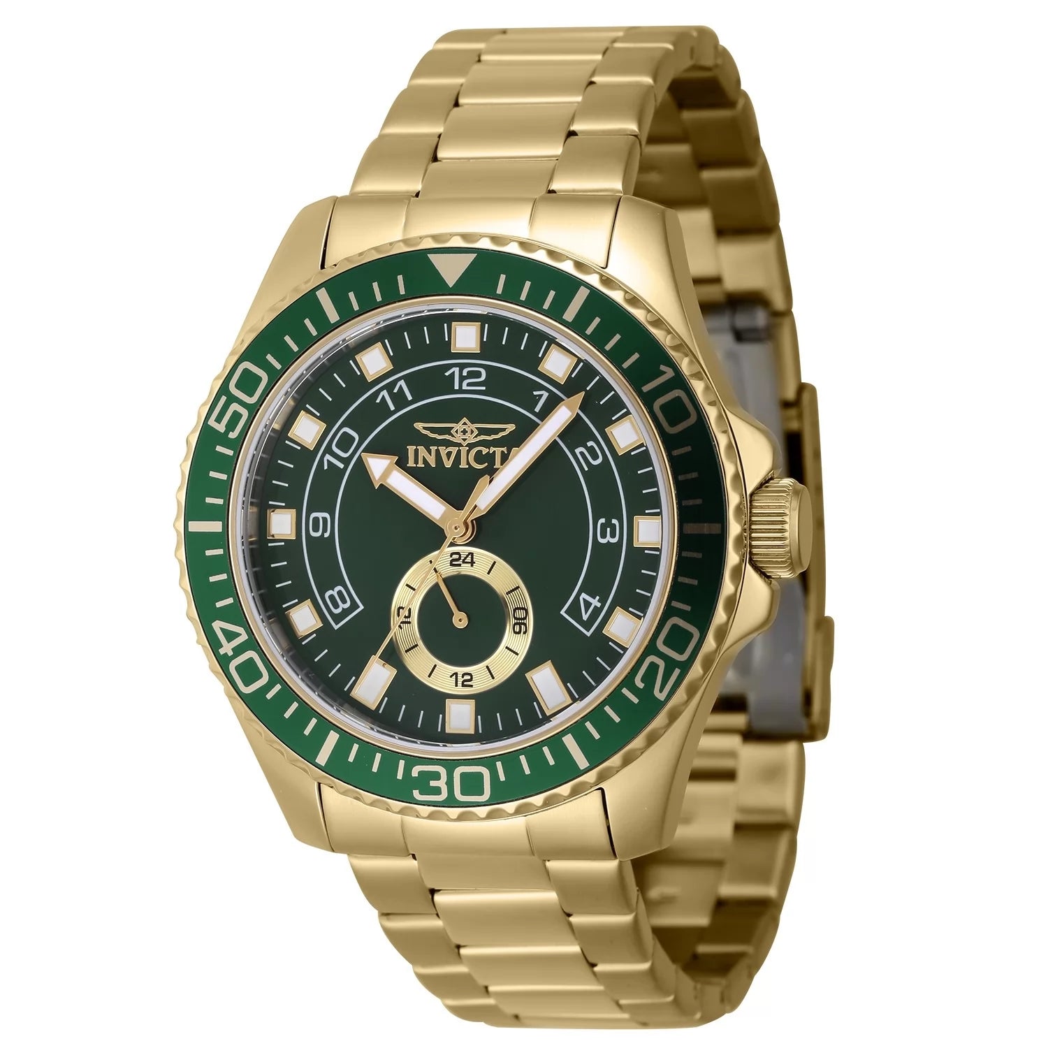 Invicta Pro Diver Quartz Green Dial Men's Watch 44 mm 47132