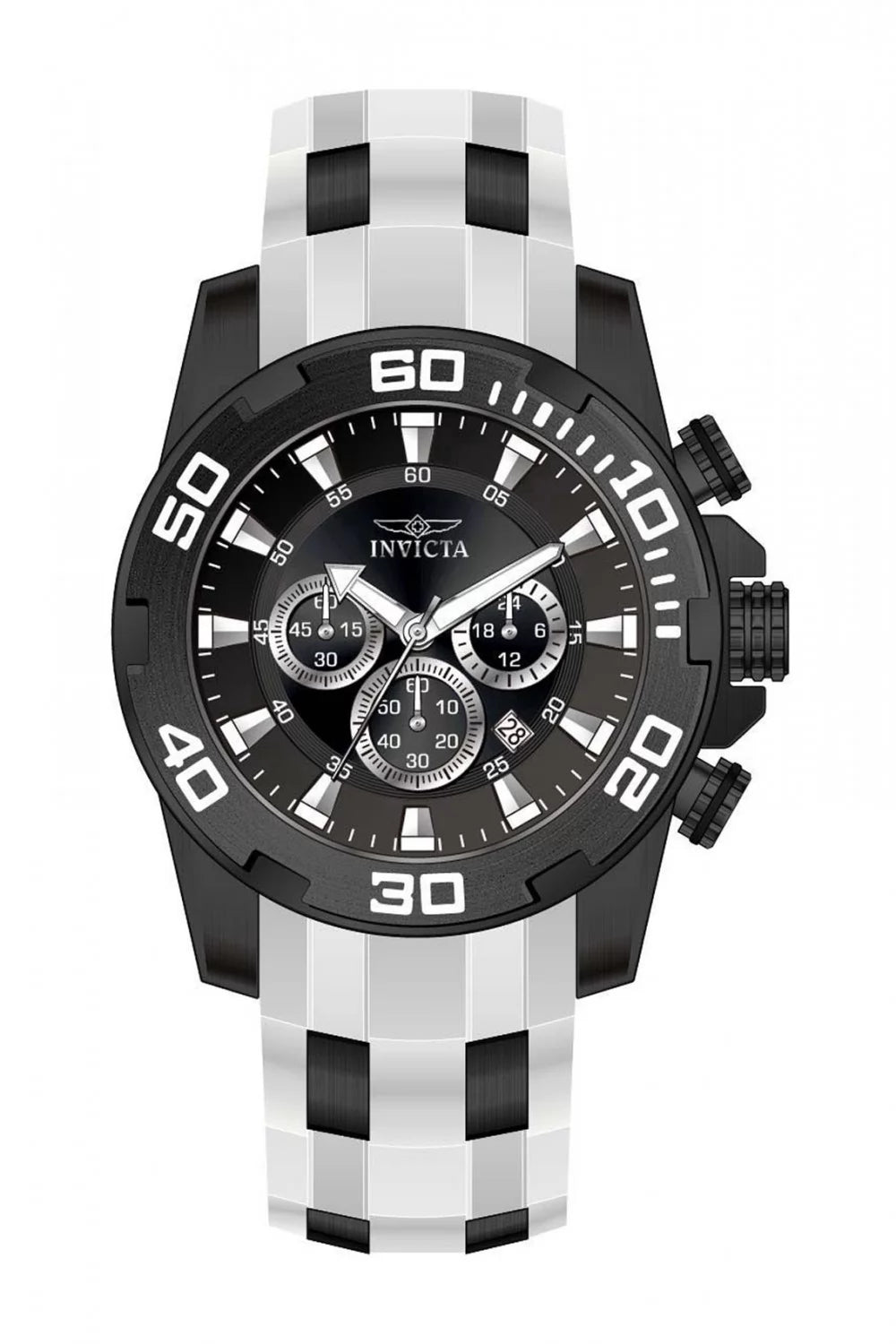 Invicta Pro Diver Quartz Black Dial Men's Watch 50 mm 44549