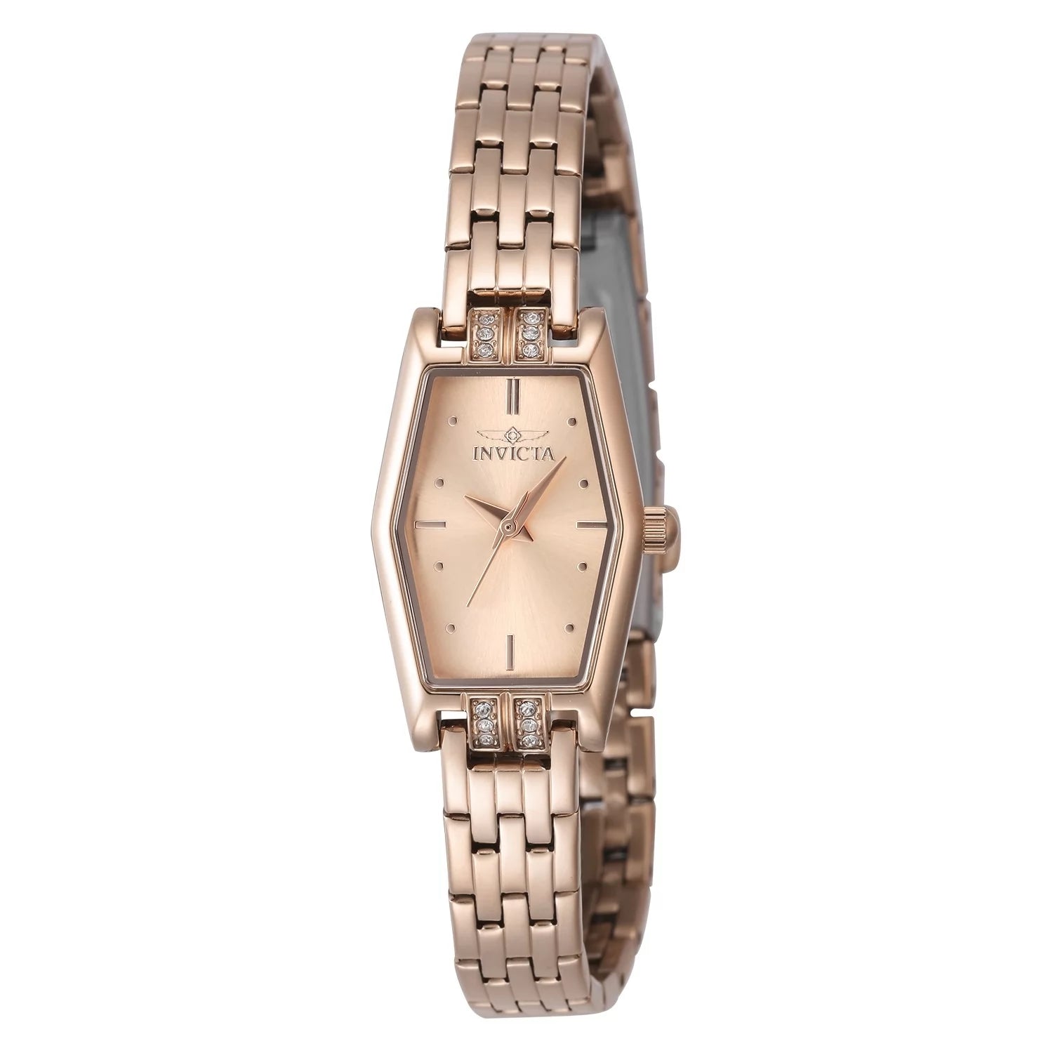 Invicta Angel Quartz Rose Gold Dial Lady Watch 20 mm 48133