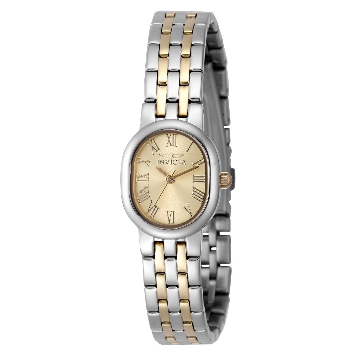Invicta Angel Quartz Gold Dial Lady Watch 20 mm 48140