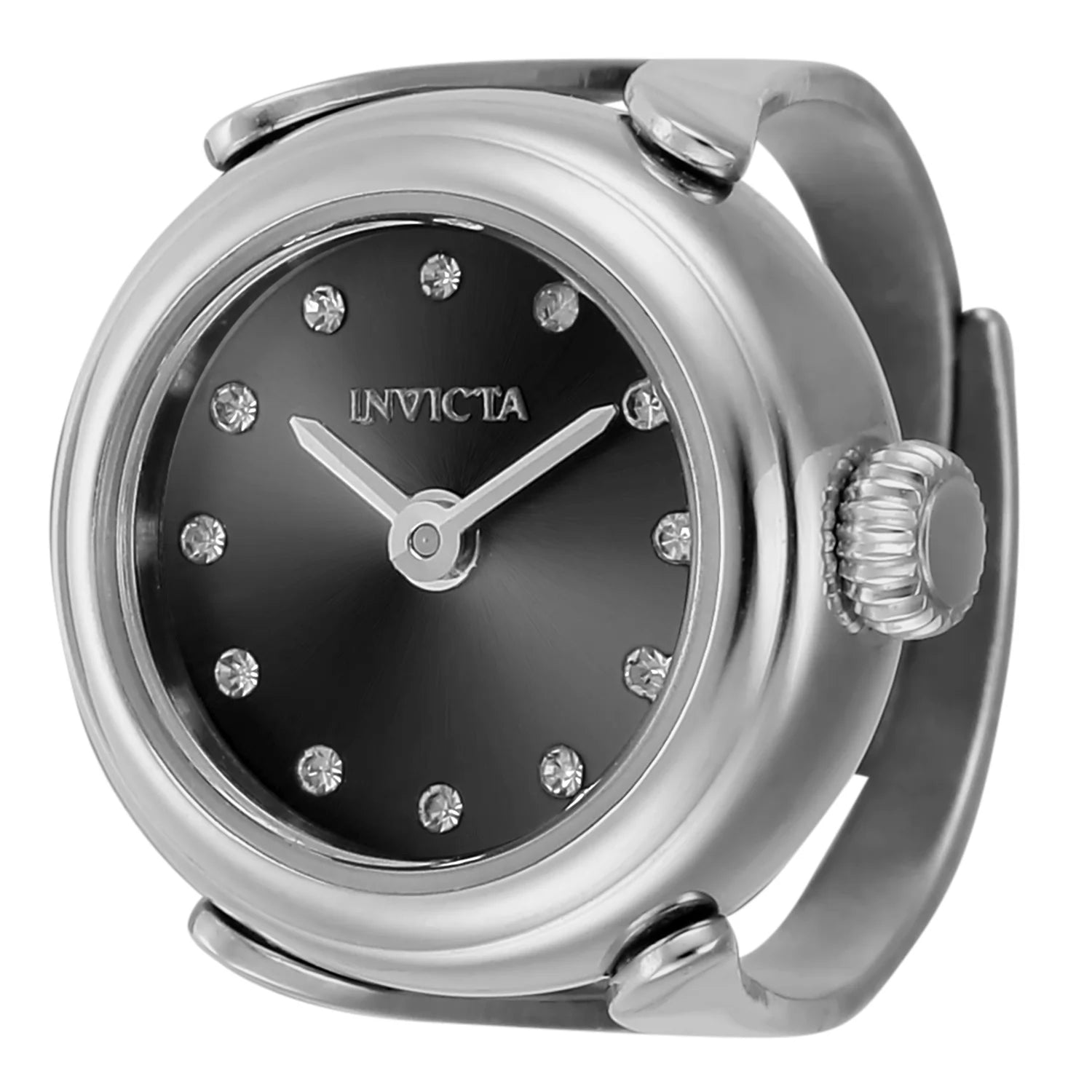 Invicta Mini Quartz Black Dial Lady Watch 17 mm 44481