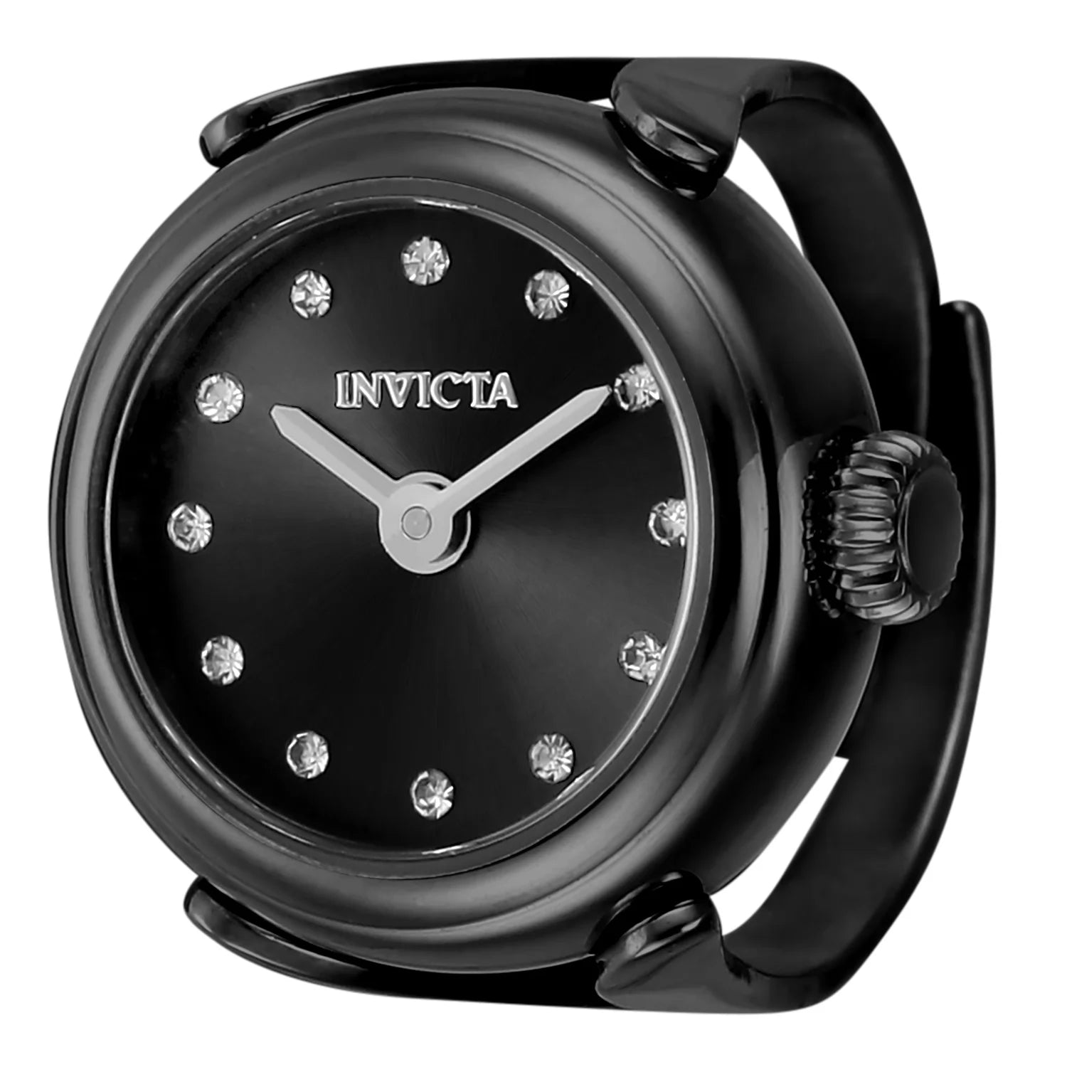 Invicta Mini Quartz Black Dial Lady Watch 17 mm 44484