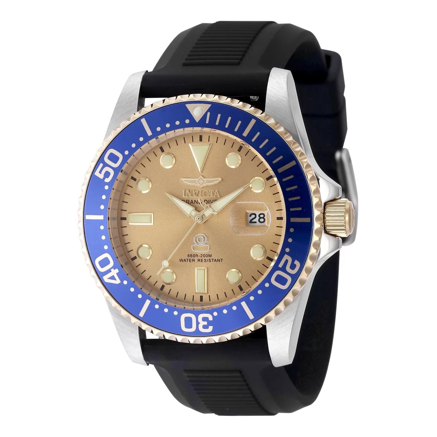 Invicta Pro Diver Quartz Gold Dial Men's Watch 42 mm 48216