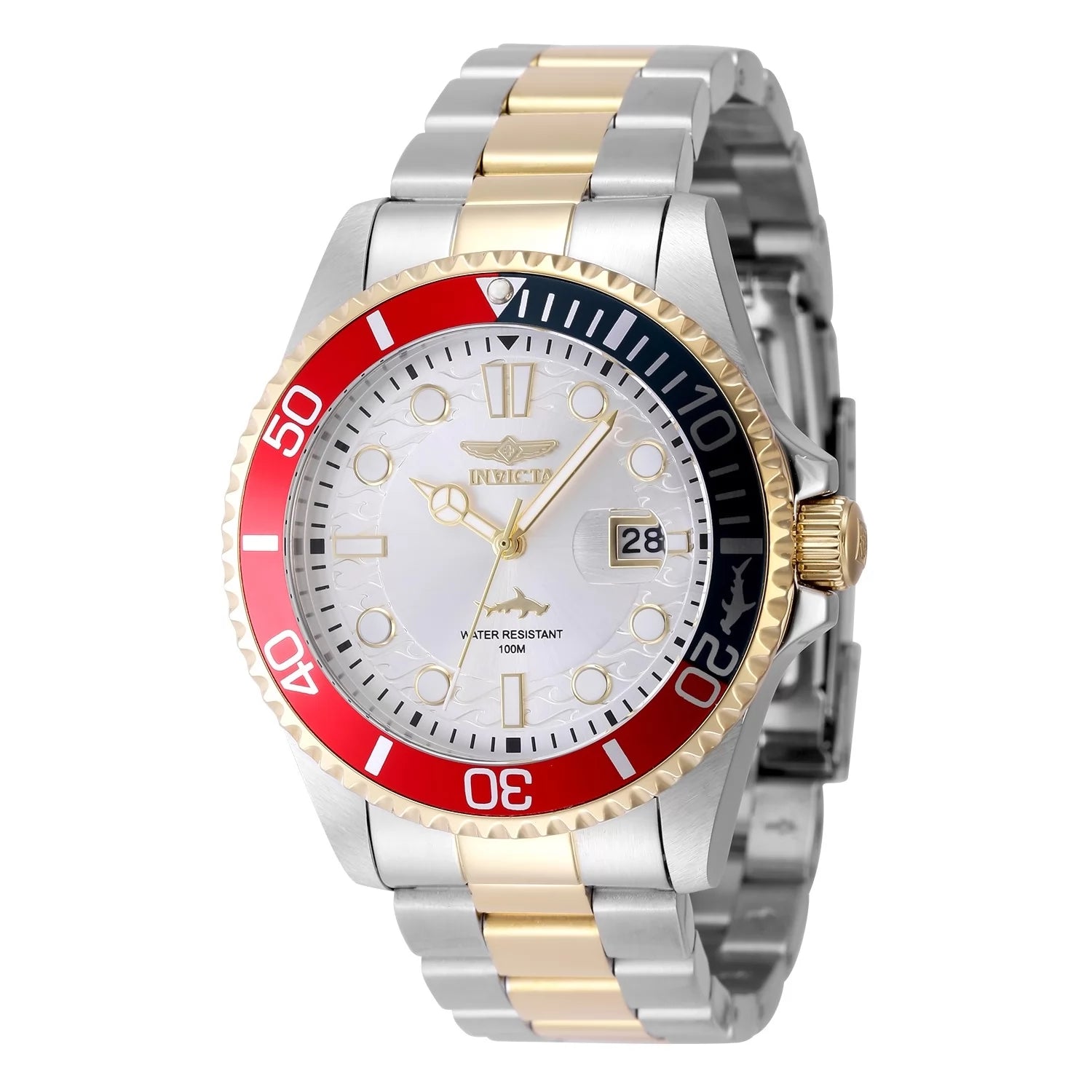 Invicta Pro Diver Quartz Silver Dial Men's Watch 43 mm 44707