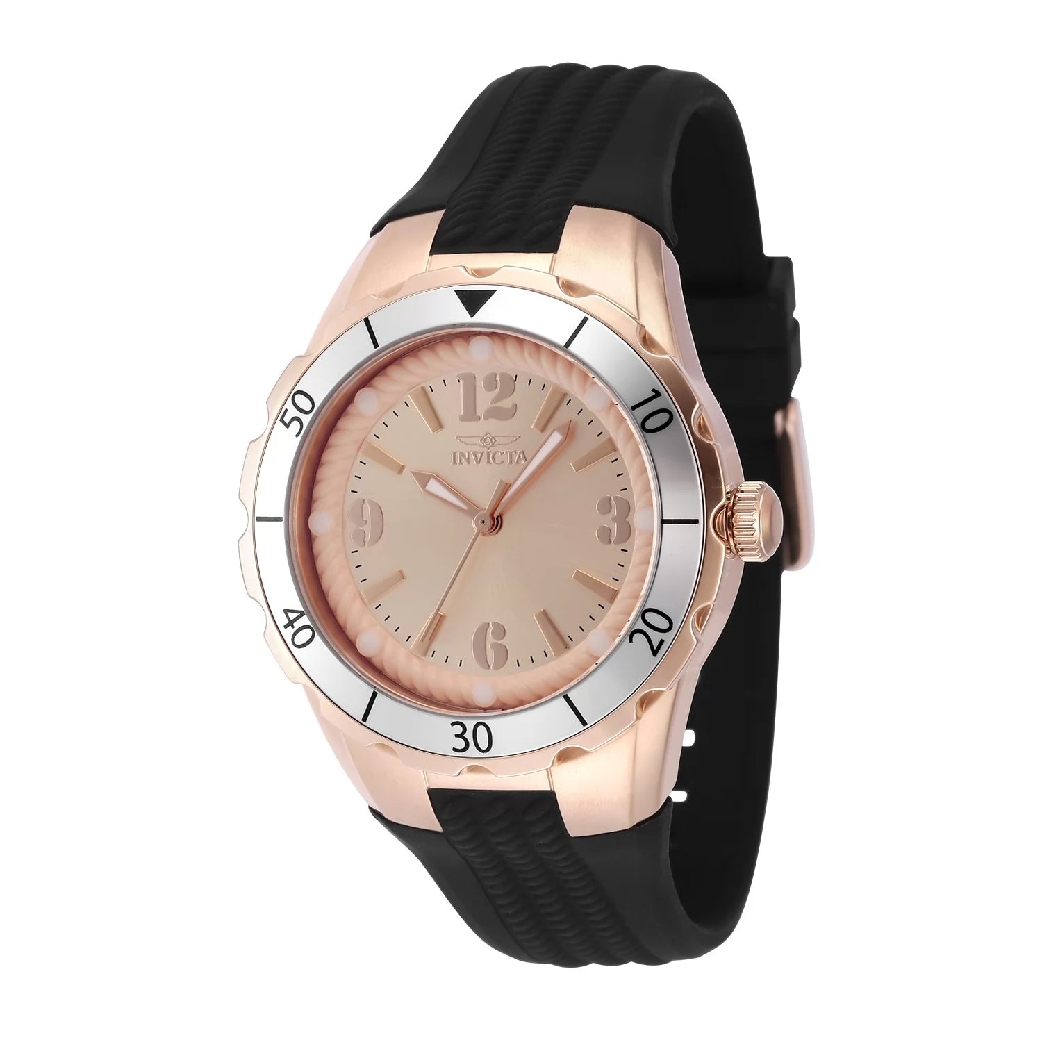 Invicta Angel Quartz Rose Gold Dial Lady Watch 38 mm 48854