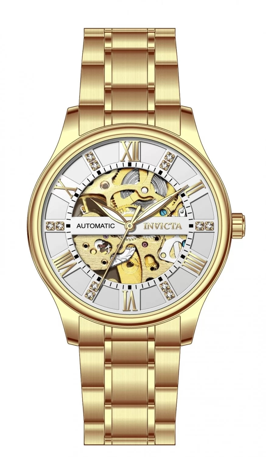 Invicta Objet D Art Automatic Silver Dial Men's Watch 40 mm 69116