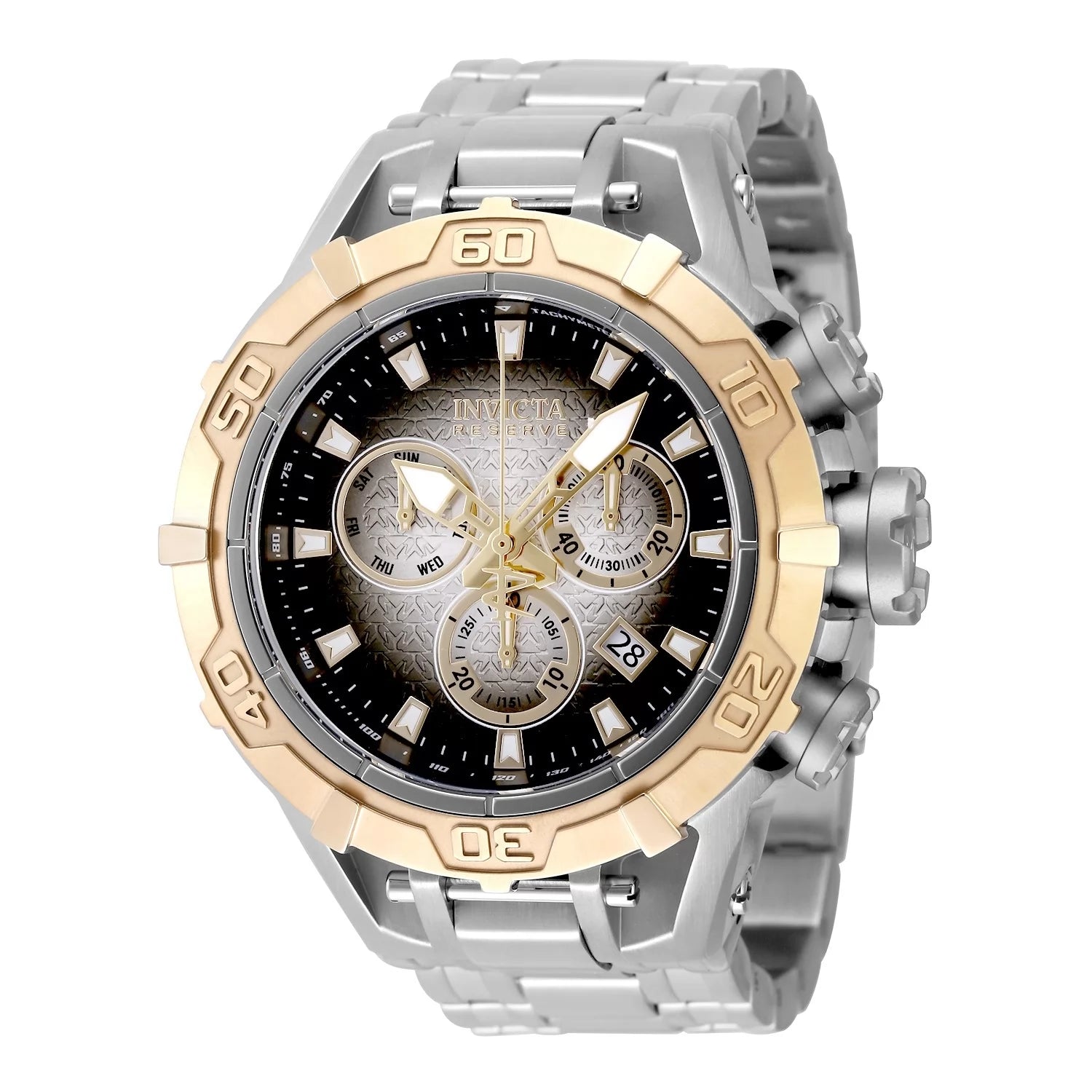 Invicta Reserve Quartz Silver/Black Dial Men's Watch 54 mm 47851