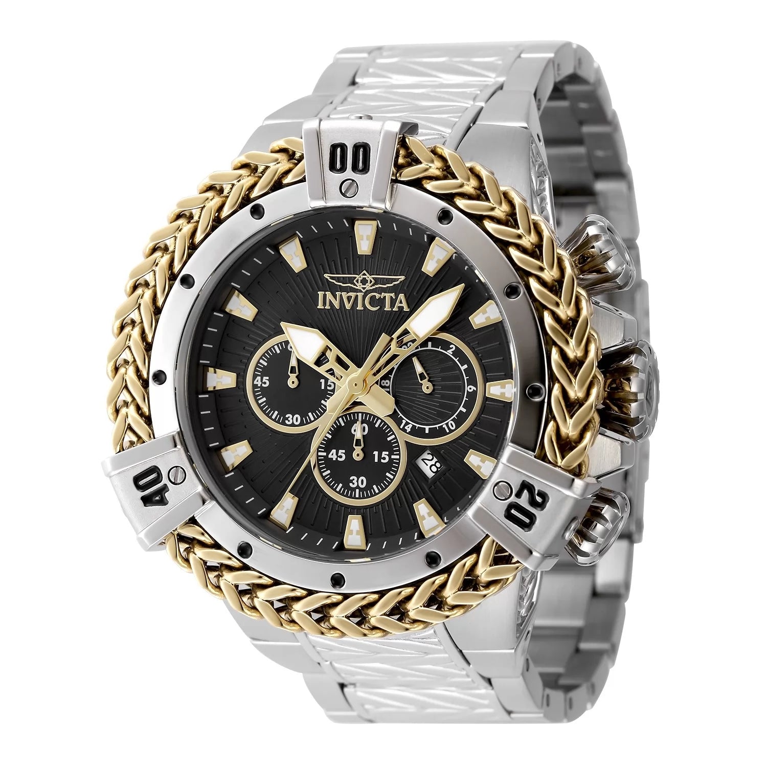 Invicta Bolt Quartz Black Dial Men's Watch 54 mm 48158