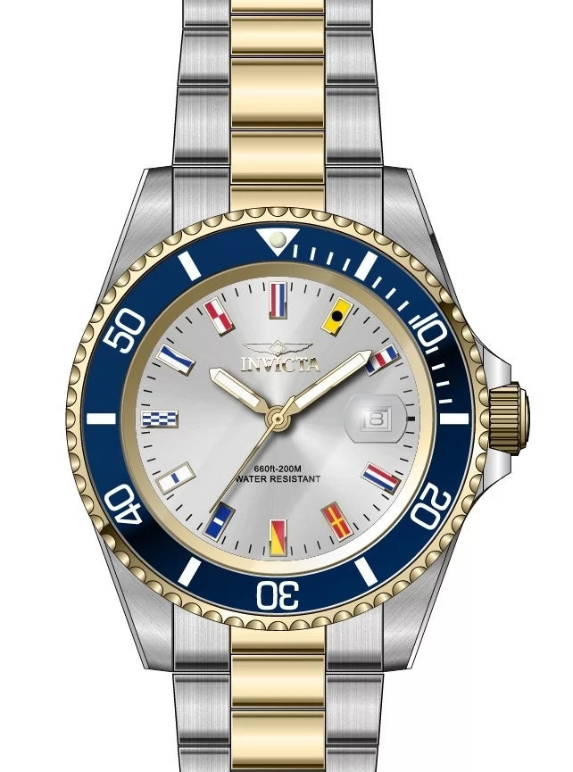 Invicta Pro Diver Quartz Silver Dial Men's Watch 40 mm 49887