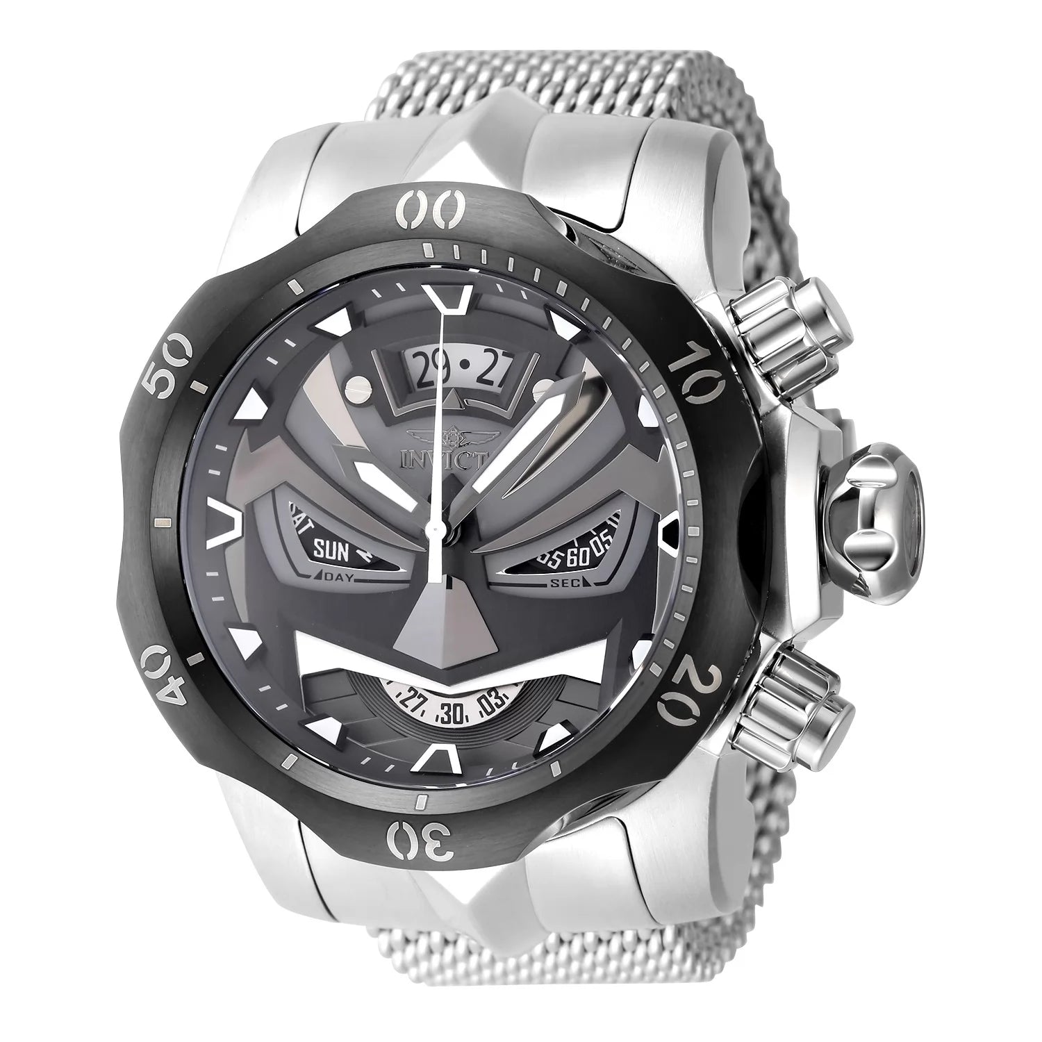 Invicta Venom Quartz Gun Metal Dial Men's Watch 53 mm 48169