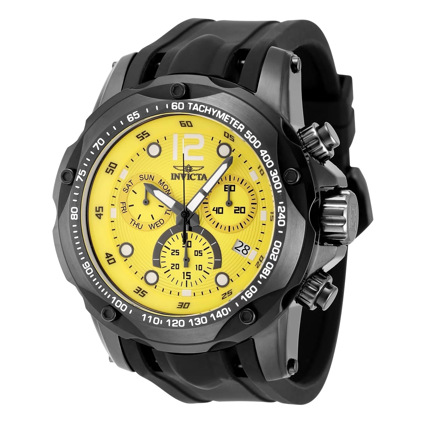 Invicta Speedway Quartz Yellow Dial Men's Watch 51 mm 48908
