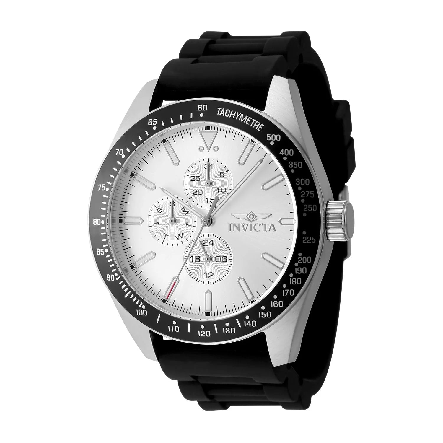 Invicta Aviator Quartz Silver Dial Men's Watch 45 mm 48855