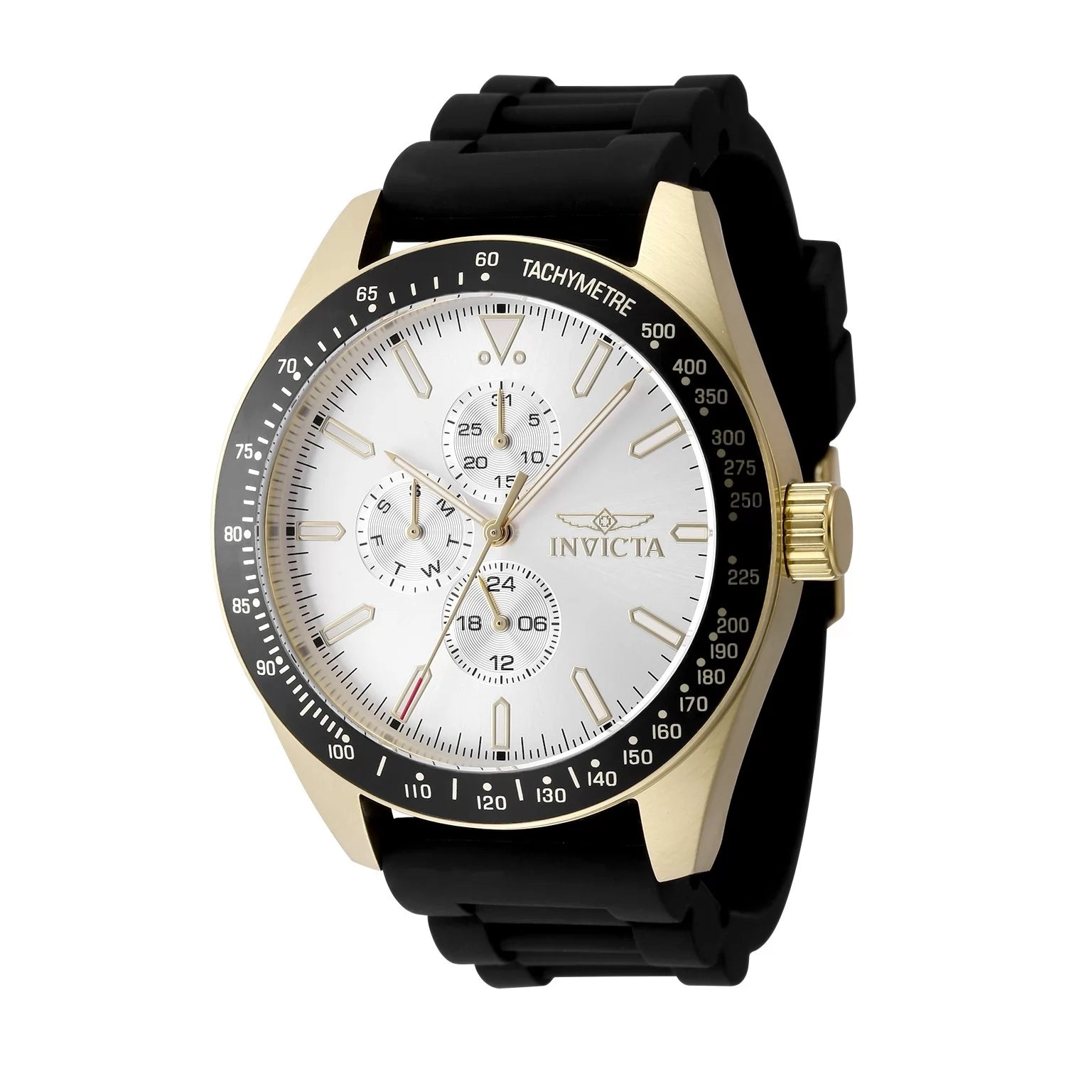 Invicta Aviator Quartz Silver Dial Men's Watch 45 mm 48857