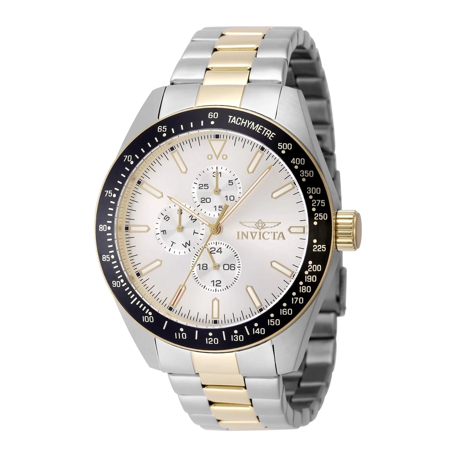 Invicta Aviator Quartz Silver Dial Men's Watch 45 mm 48861