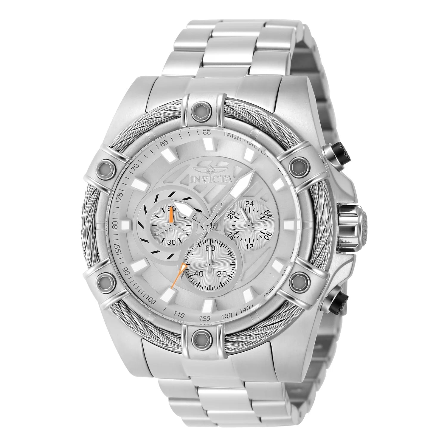 Invicta Bolt Quartz Silver Dial Men's Watch 52 mm 48864