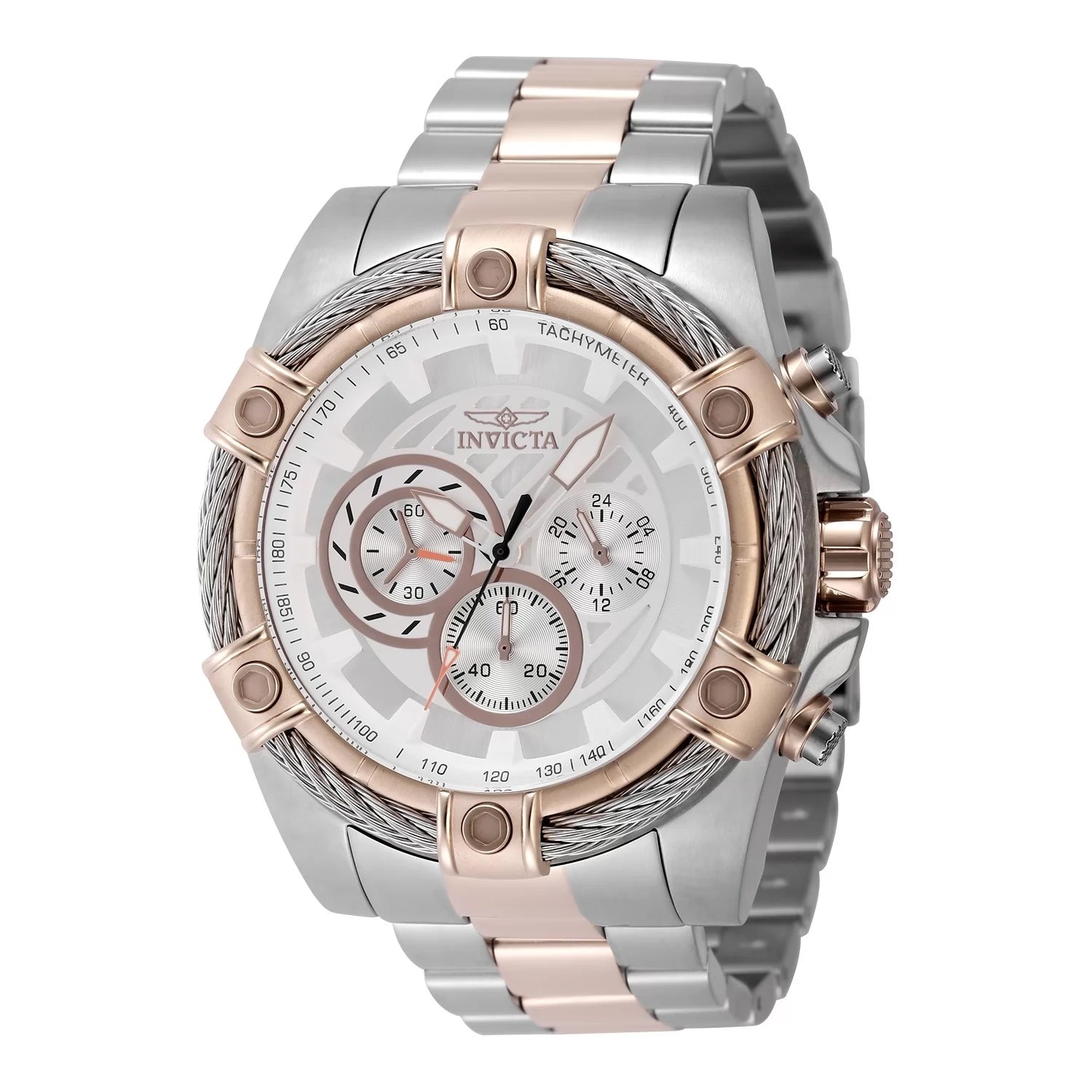 Invicta Bolt Quartz Silver Dial Men's Watch 52 mm 48869