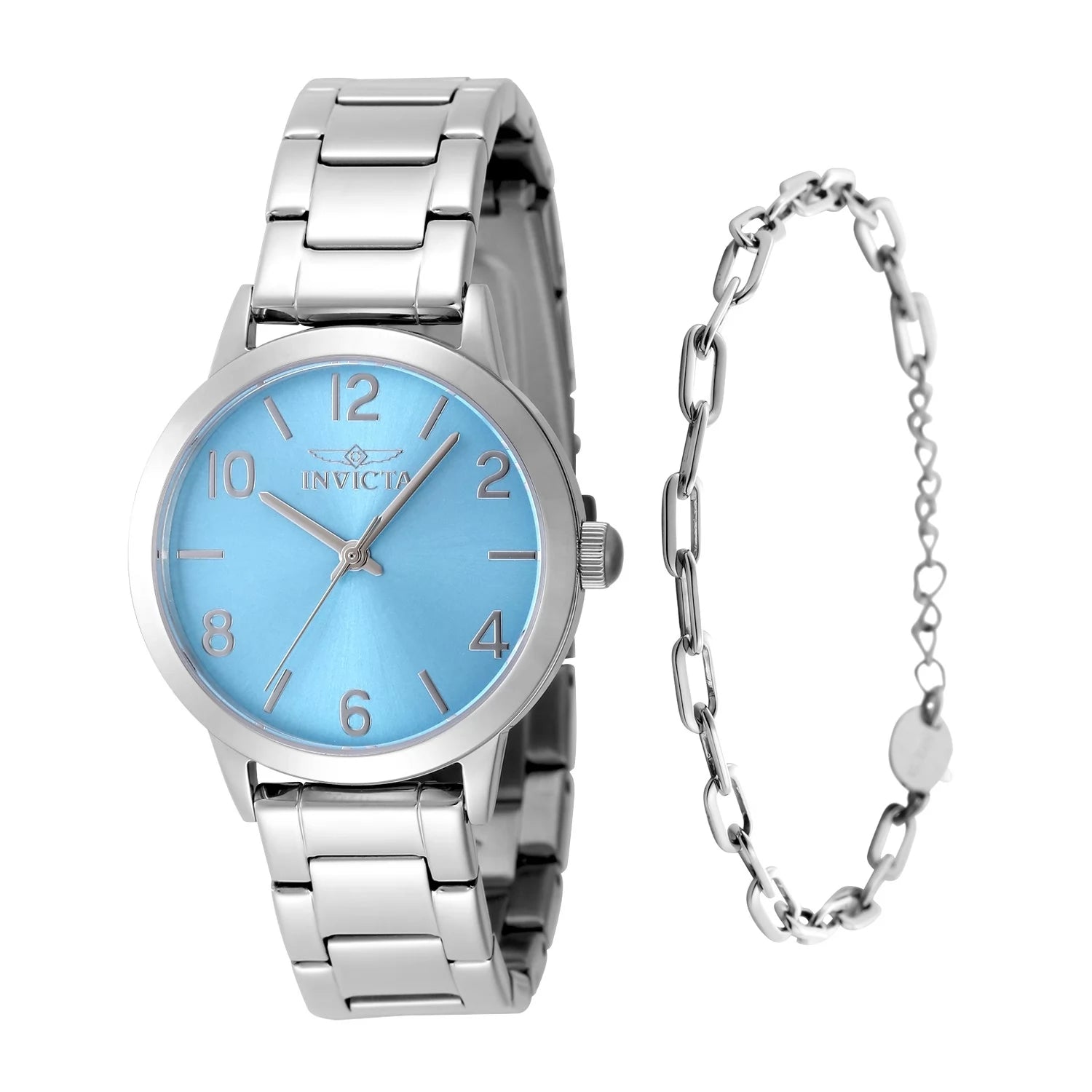 Invicta Wildflower Quartz Tiffany Blue Dial Lady Watch 34 mm 49086