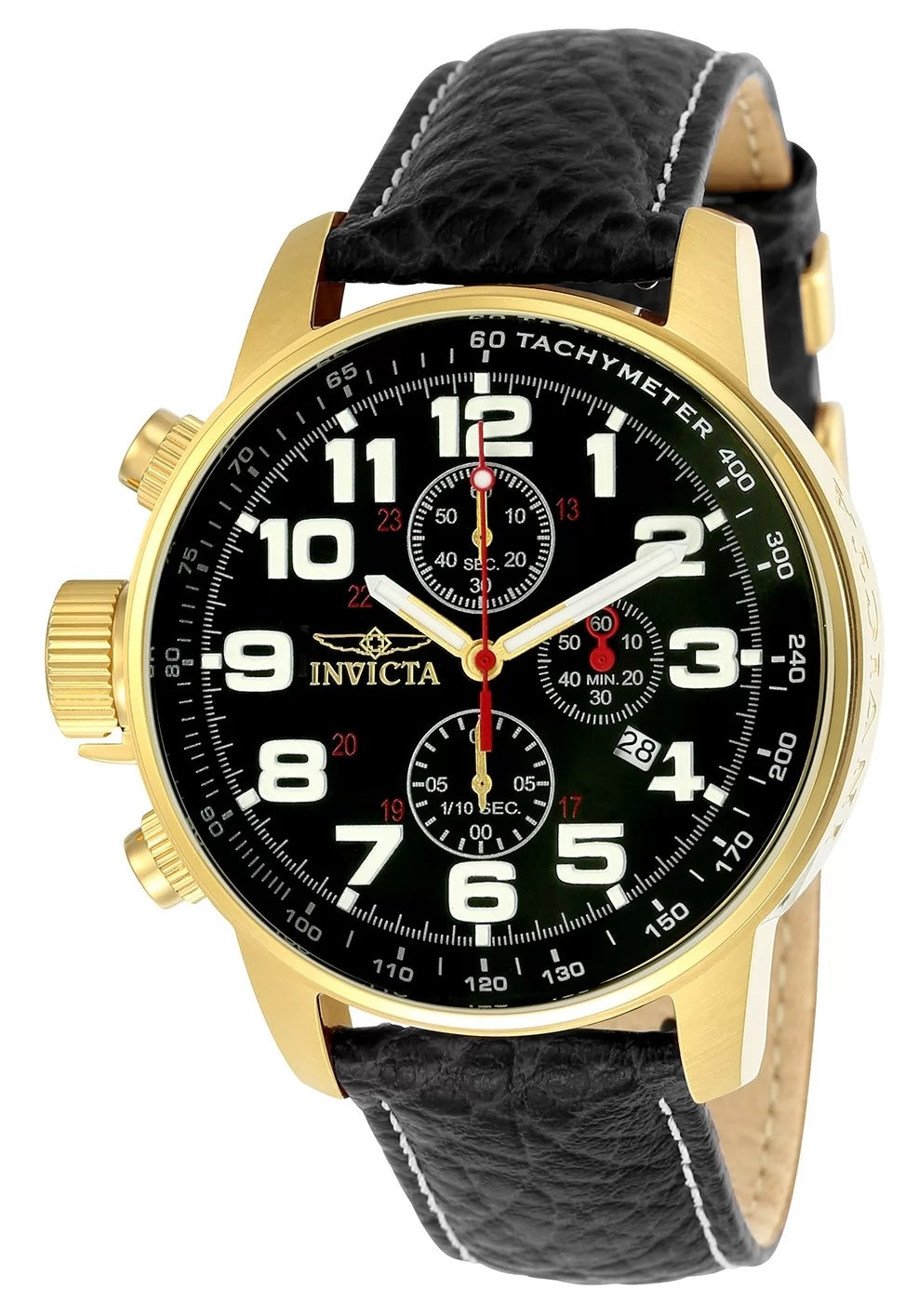 Invicta I-Force Quartz Black Dial Men's Watch 46 mm 3330