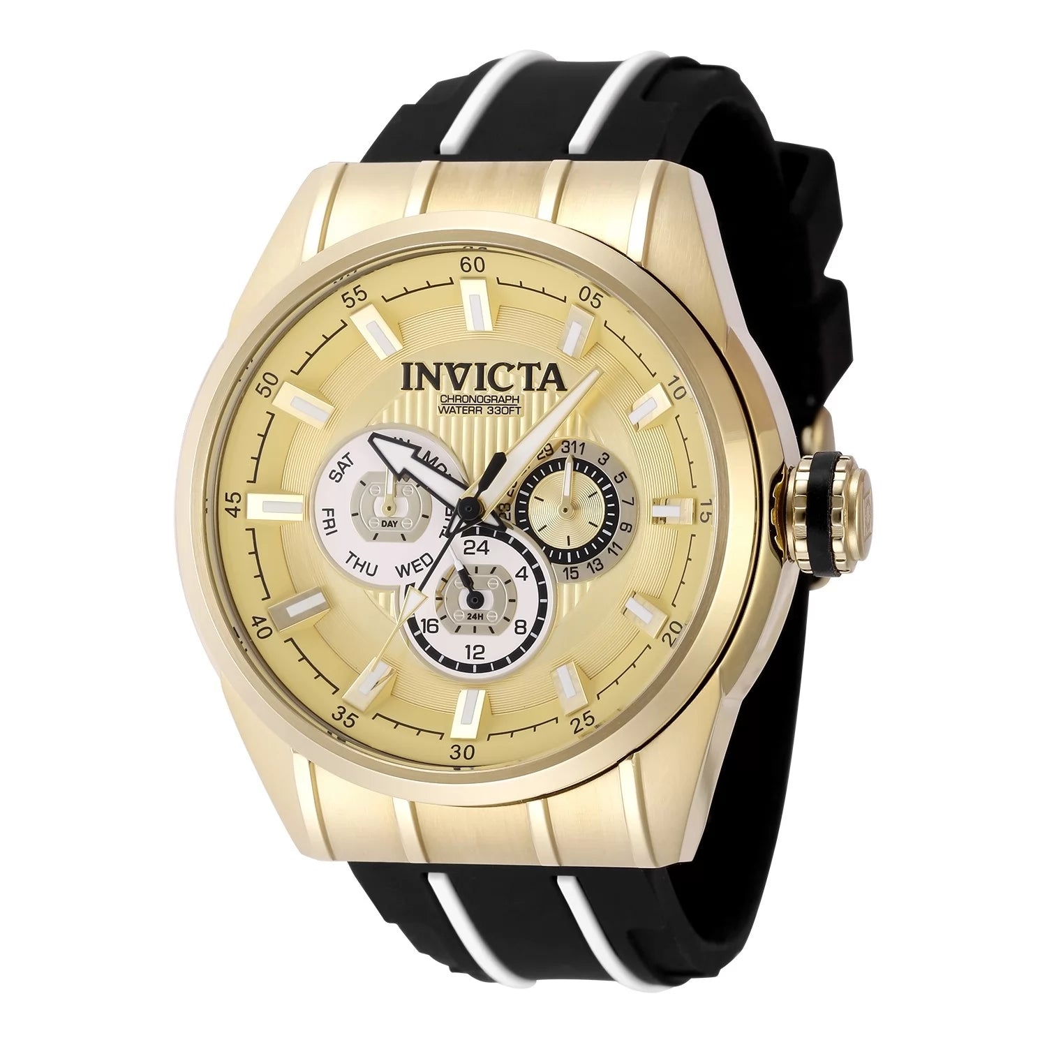 Invicta Speedway Quartz Gold Dial Men's Watch 48 mm 49056