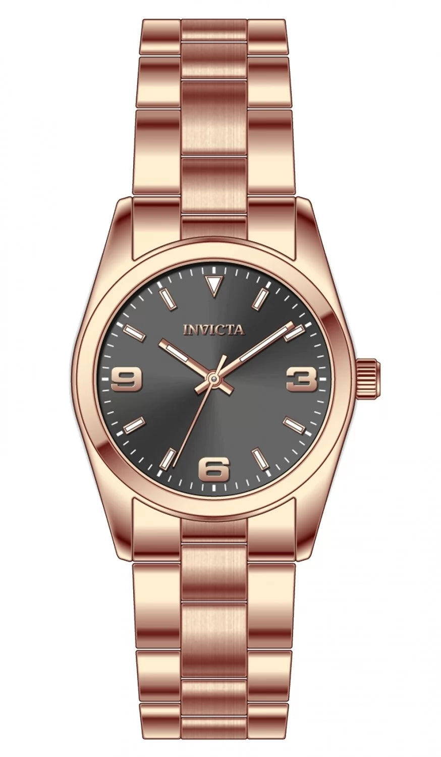 Invicta Celestial Quartz Charcoal Dial Lady Watch 28 mm 69186