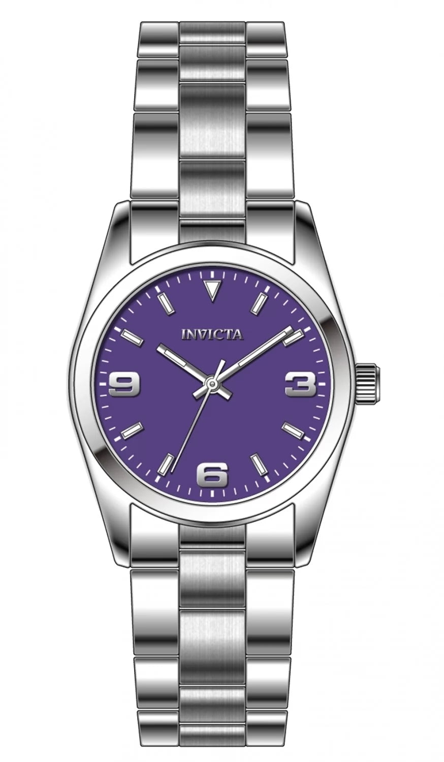 Invicta Celestial Quartz Purple Dial Lady Watch 28 mm 69187