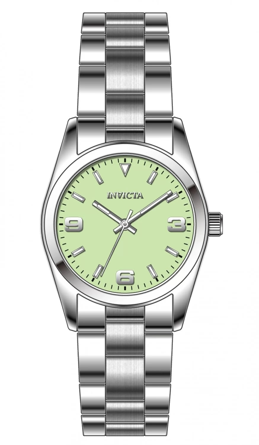 Invicta Celestial Quartz Green Dial Lady Watch 28 mm 69188