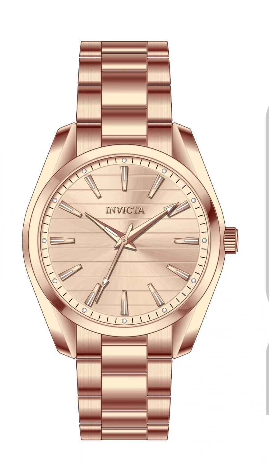 Invicta Celestial Quartz Rose Gold Dial Men's Watch 42 mm 69196