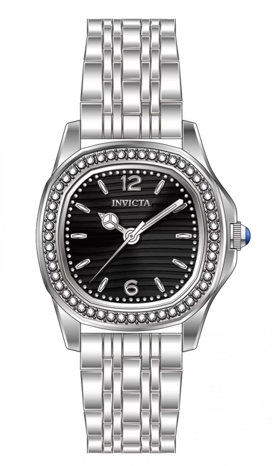 Invicta Wildflower Quartz Black Dial Lady Watch 31 mm 69391