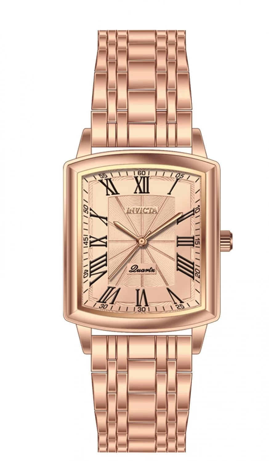 Invicta Celestial Quartz Rose Gold Dial Lady Watch 25 mm 69148