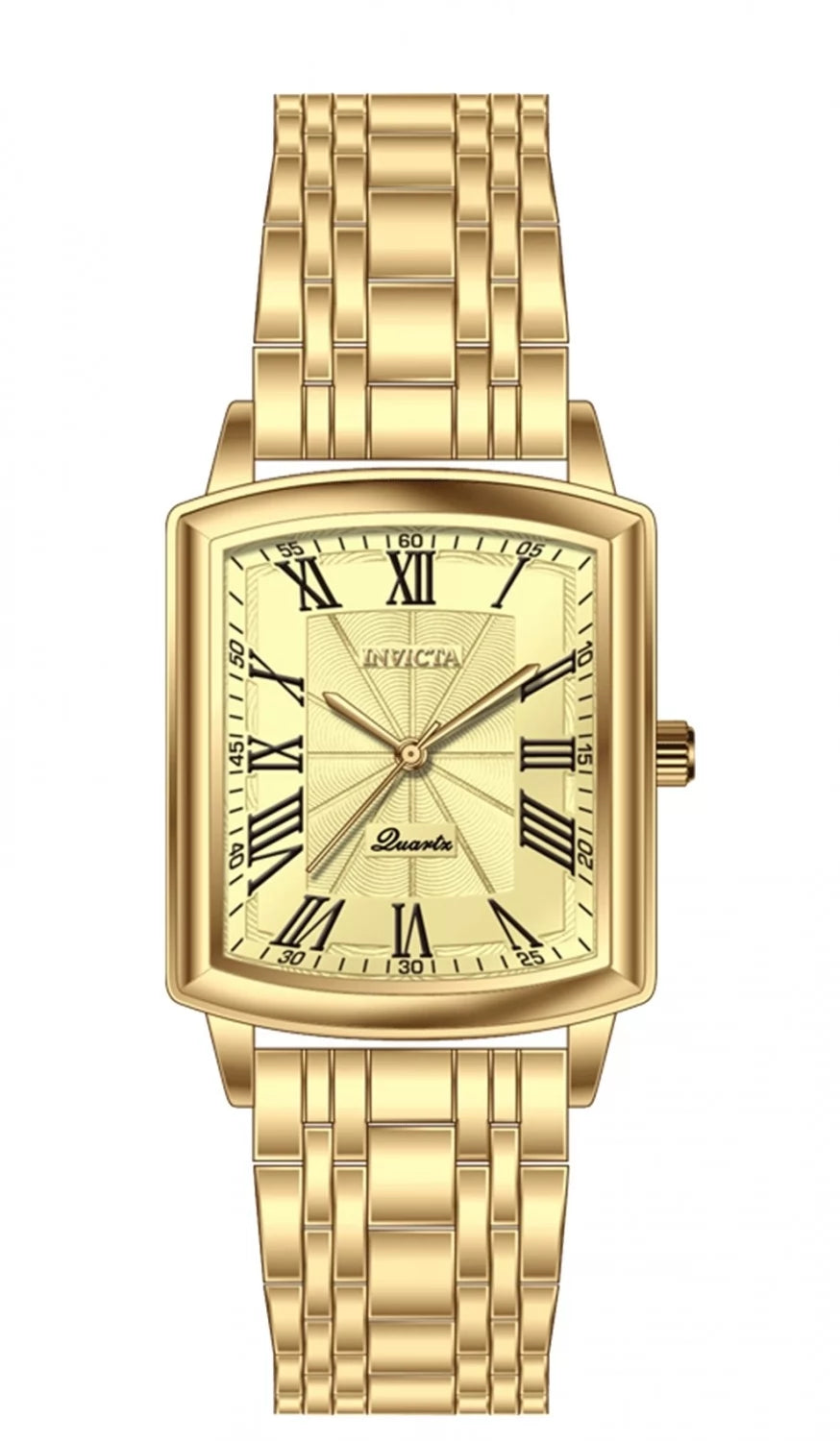 Invicta Celestial Quartz Gold Dial Lady Watch 25 mm 69145