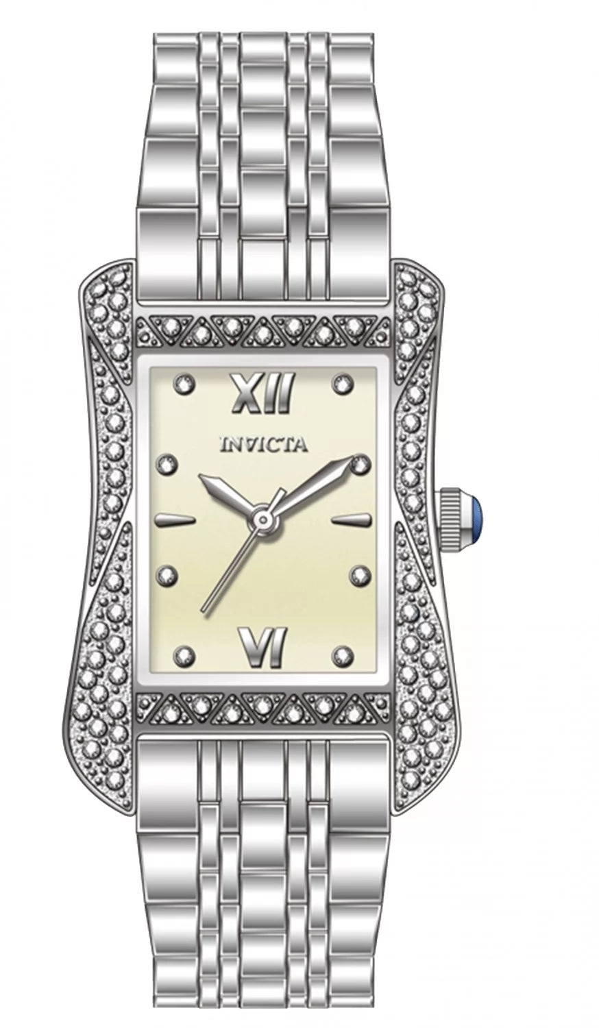 Invicta Wildflower Quartz Beige Dial Lady Watch 26 mm 69279